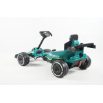 Šľapacia kára Gokart Aston Martin - zelená